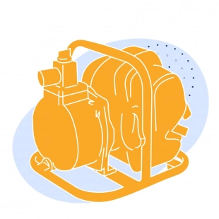 Бензиновый центробежный насос ЦН 180/110Е