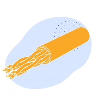 Витая пара S/FTP 7 4 пары 23 AWG экранированная