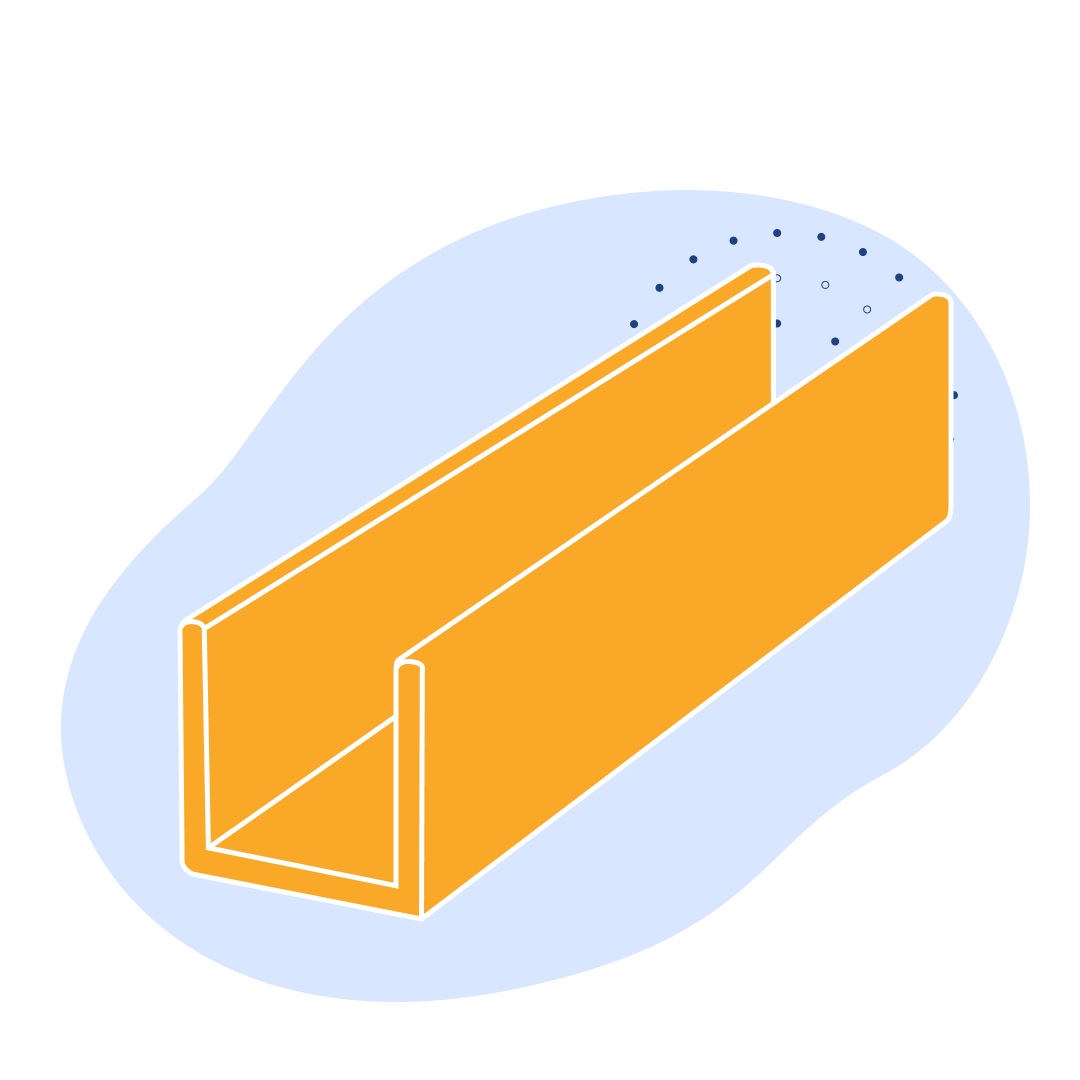Алюминиевый швеллер 7x25.4x1.2x8000 мм В95 ГОСТ 8617-2018