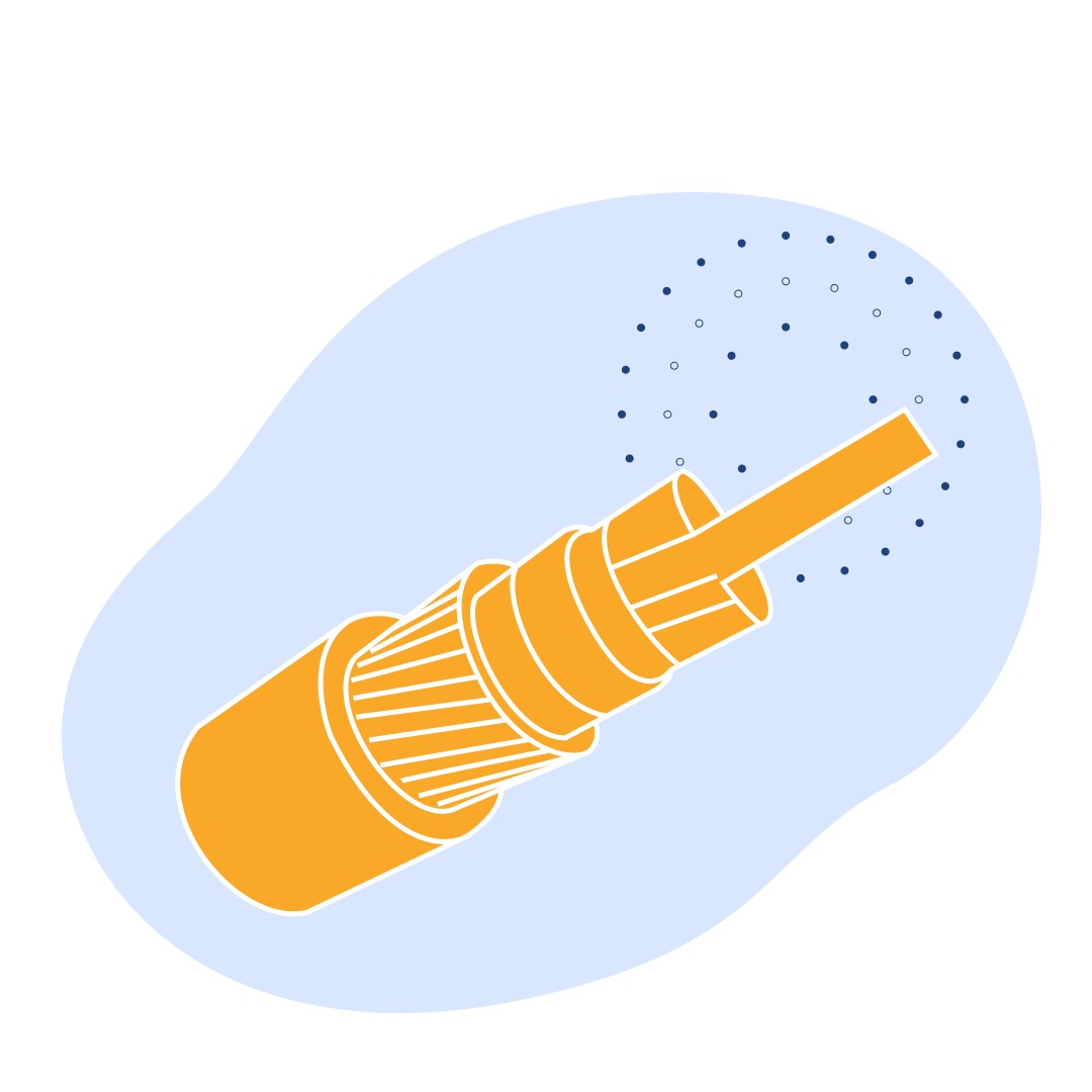 Оптический кабель диэлектрический ОКПП 1 волокно одномодовый