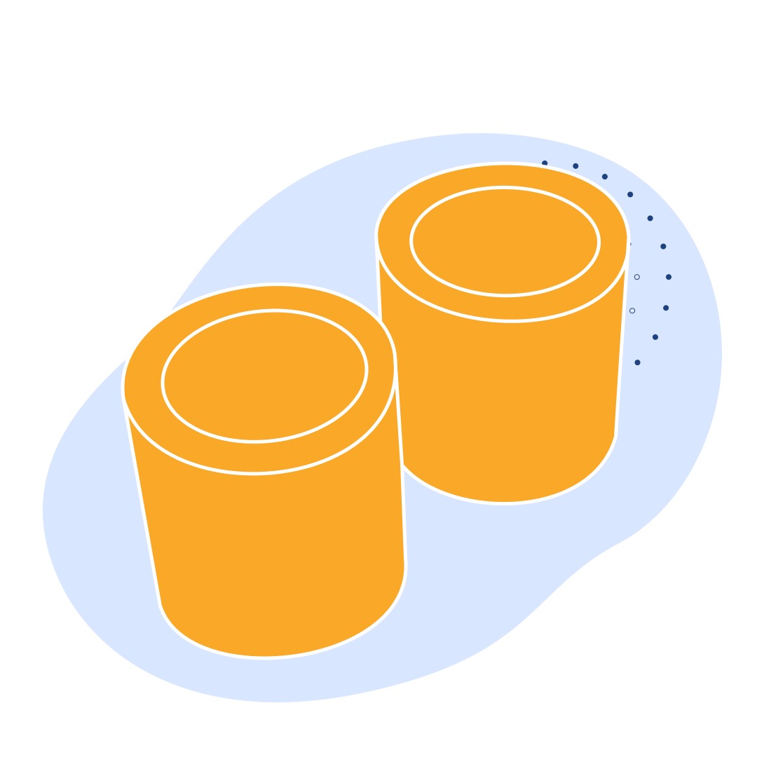 Капролоновая втулка 370х1030 мм голубая PA 6 HS