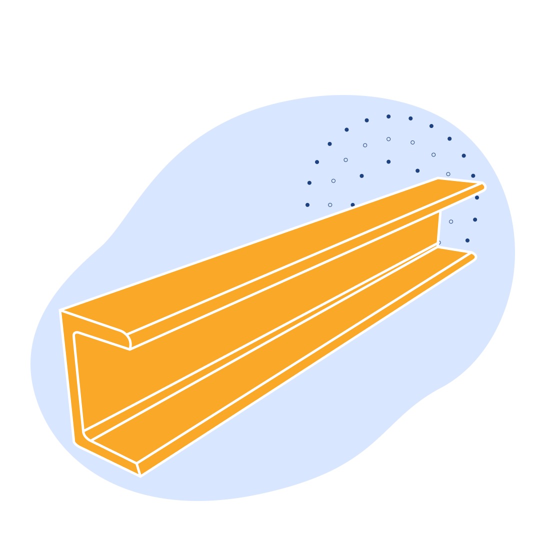 Алюминиевый профиль П-образный 38x118x8 мм К48-2пч ГОСТ 13623-90
