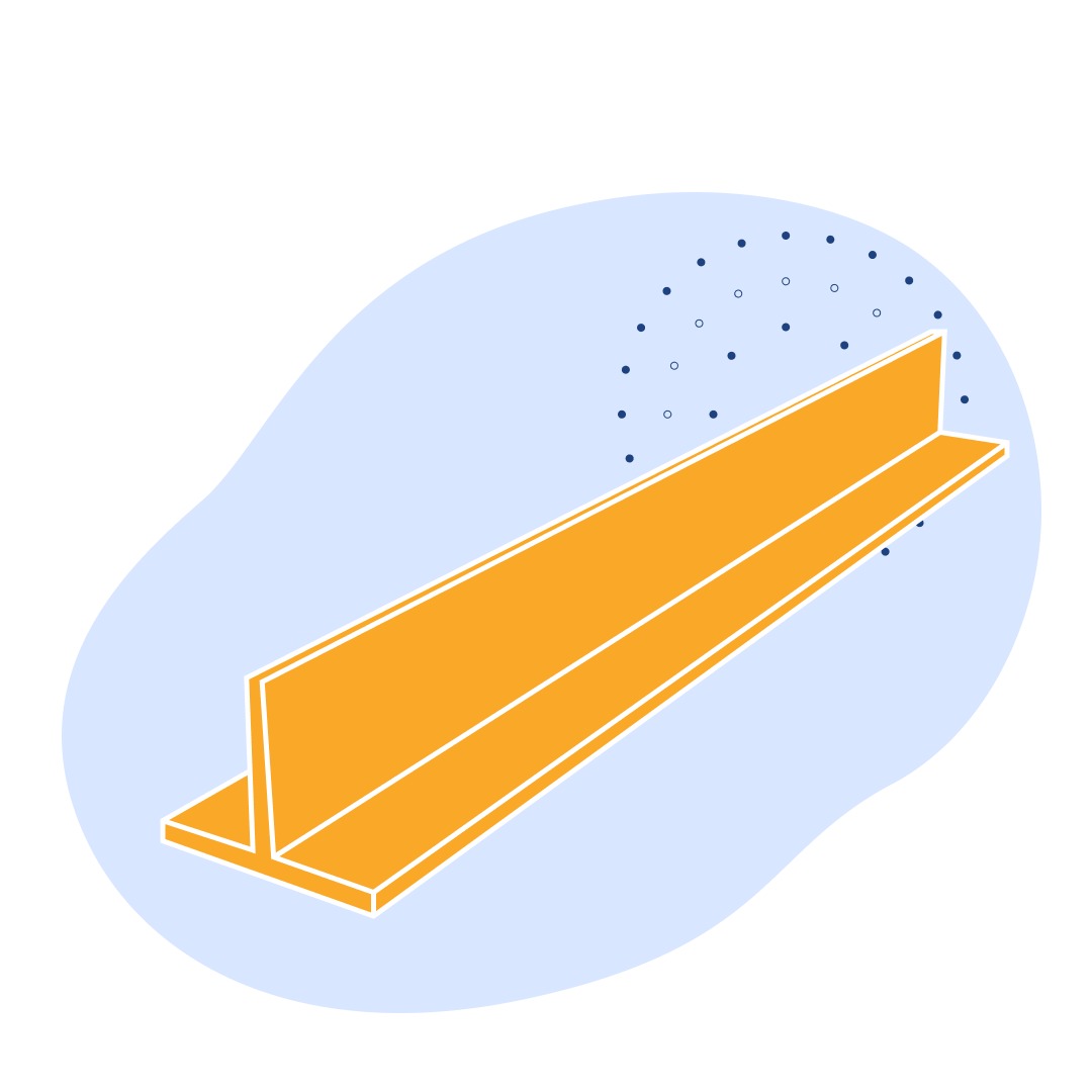 Алюминиевый профиль Т-образный 40x38x17.5x2.5 мм АК6 ГОСТ 29296-92