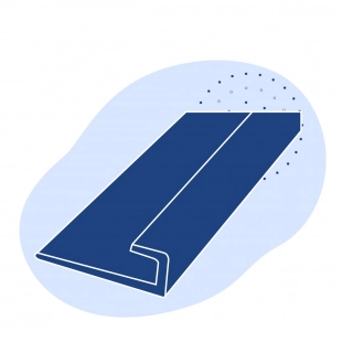 Алюминиевый профиль L-образный 75x10x10 мм 1925 ГОСТ 13737-90