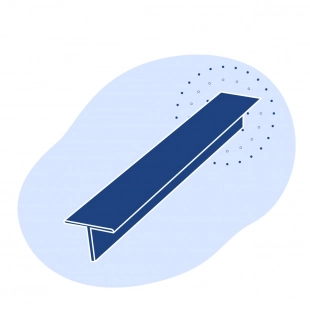 Алюминиевый тавр 60х97х5 мм АК4 421843 ГОСТ 29296-92