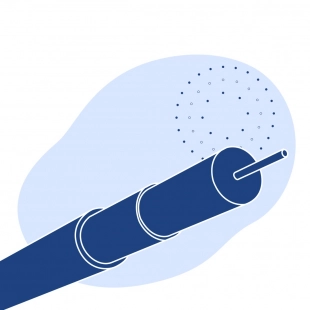 Радиочастотный акустический кабель 44 мм 200 Ом РК 75-24-17-Ба ГОСТ 11326.80-79