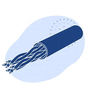 Витая пара S/FTP 7 4 пары 23 AWG экранированная