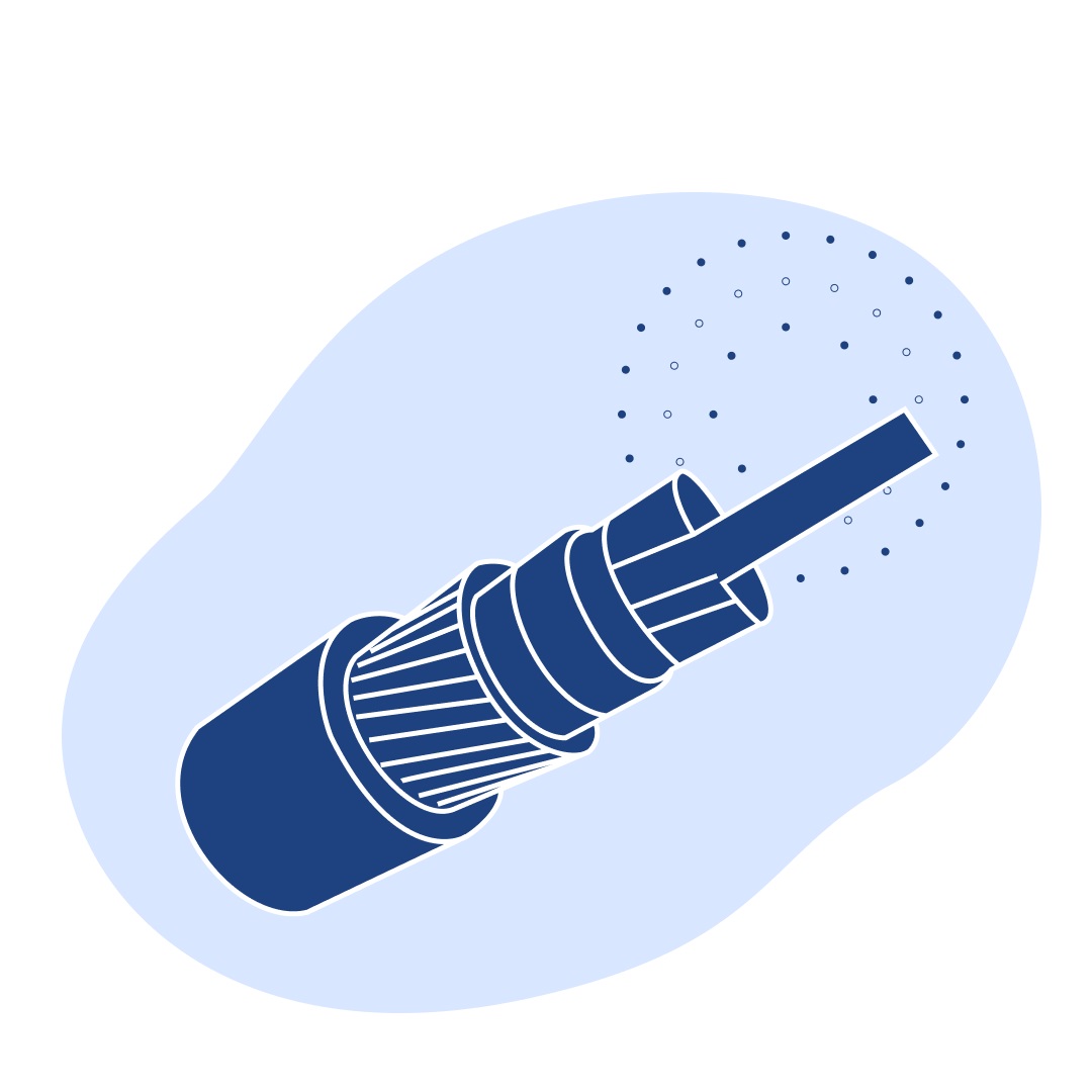 Оптический кабель диэлектрический ОКПП 1 волокно одномодовый